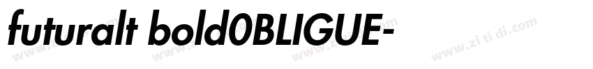 futuralt bold0BLIGUE字体转换